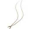 Collar de Cuerno de Luna Nuevo, Simple y Elegante Transfronterizo