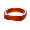 Pulsera Asimétrica Redonda Geométrica de Resina Retro Estilo Europeo y Americano Simple Nicho Elegante Joyería de Mano de Gama Alta para Mujeres