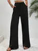 Ropa de Mujer Transfronteriza 2025 Amazon Nuevo Pantalones Casuales Sueltos de Pierna Ancha de Cintura Alta Pantalones Largos Shopee Comercio Exterior Estampado Digital