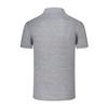 Camisa de publicidad de fábrica en grupo - rayón engrosado con cuentas, talla para hombre y mujer, gris, manga corta, cuello de polo con solapa, camisa de publicidad, camiseta