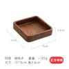 Plato de Fruta de Madera de Nogal Bandeja para Bocadillos de Té de la Tarde Estilo Chino Bandeja para Bocadillos de Frutos Secos Plato de Fruta de Madera Maciza