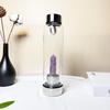 Amazon Venta Caliente Transfronteriza Columna de Cristal Natural Cristal de Vidrio Botella Gema Energética Cristal de Vidrio Impreso