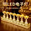 Lámpara de Mantequilla LED Electrónica de Xizang para Uso en Interiores, Luz de Larga Duración, Lámpara de Ofrenda para Adorar a Buda, Dios de la Riqueza y Guanyin, Pieza Decorativa