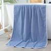 Toalha de Banho Listrada, Toalha de Veludo Coral para Lavar o Rosto, Doméstica Absorvente, Secagem Rápida, Não Solta Fiapos Facilmente, Casal Masculino e Feminino, Listras Leite Yeye