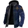 Outwear de Algodão Espesso de Veludo para Inverno Transfronteiriço Jaqueta de Algodão Quente Outwear de Algodão de Veludo Espesso com Forro Dupla Camada Masculino de Inverno