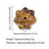 Inserto de Incienso de Loto de Cristal Natural Base Portainciensos de Hilo de Piedra Semipreciosa Piedra Ojo de Tigre 30mm Insertos para Quemadores de Incienso Fabricante Venta al por Mayor