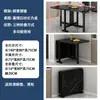Mesa Plegable, Mesa de Comedor para Uso Doméstico, Adecuada para Apartamentos Pequeños y Propiedades de Alquiler, Mesa de Comedor Simple para Montar Puestos, Rectangular y Portátil