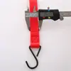 Cuerda de equipaje de 25 mm de ancho, Cuerda elástica de sujeción colorida, Correa para motocicleta y vehículo eléctrico con gancho, Cuerda elástica para sujeción de carga