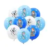 Suministros para Fiesta de Cumpleaños Temática Frozen Aisha Anna Princesa Banderín Globo Decoración para Pastel Set