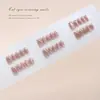Unhas Pré-fabricadas Artesanais Doce Olho de Gato Doce Blush de Gato Estilo Europeu e Americano para Meninas Unhas Removíveis Usáveis 30 Peças