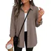 2026 Amazon Europeu e Americano Transfronteiriço TK Comércio Exterior Roupas Femininas Novo Outono/Inverno Waffle Manga Longa Camisa Casual
