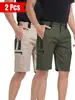 2026 Moda de Rua Masculina de Verão Transfronteiriça Secagem Rápida Versátil Militar Tendência Resistente ao Desgaste Cor Sólida Calças Táticas Atacado