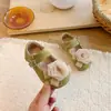 Zapatos Mary Jane para niñas de 3 a 6 años, zapatos de cuero de suela blanda para primavera y otoño, zapatos de princesa con decoración floral, zapatos individuales para niños para combinar con faldas
