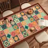 Mantel Rectangular Estilo Retro Americano, Impermeable, Resistente al Aceite, Lavable, Lujo Ligero, Sensación de Alta Gama, Protector de Superficie de Mesa de Café
