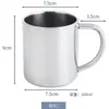 Acero Inoxidable 304 Taza de Camping al Aire Libre Picnic Estilo Industrial Taza de Cerveza Taza de Doble Pared Taza para Café Bebidas Frías Portátil