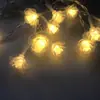 Luces de cadena LED de bola pequeña solar para exteriores luces de estrella por todo el cielo estrella luces de estrella para la punta del árbol de Navidad luces decorativas con sentido de atmósfera