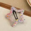 Grampo de Cabelo Estrela de Tricô para Mulheres, Presilha para Arrumar Cabelos Soltos na Parte de Trás da Cabeça, Presilha BB, Grampo Estiloso para Franja, Acessório de Cabelo