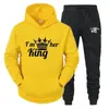 Nuevo Sudadera con Capucha+Pantalones para Hombre 2 Piezas Traje Deportivo para Correr Chándal Casual