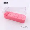 Nova Caixa de Armazenamento para Manicure com 40 Furos, Caixa para Brocas de Lixar, Tampa Transparente Galvanizada à Prova de Poeira, Caixa para Brocas de Lixar, Caixa de Exibição Plug-in