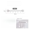Simple Estante de Almacenamiento para Cuchillos en la Pared Gabinete con Puerta a Prueba de Polvo Montado en Pared Caja de Almacenamiento para Cuchillos Invisible sin Perforaciones Soporte para Cuchillos de Cocina
