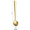 Cuchara de Acero Inoxidable para Sal para el Hogar Venta al por Mayor Cuchara Pequeña para Condimentos Cuchara Creativa para Mezclar Cuchara para MSG Mango Corto Cuchara Pequeña Regalo Logo
