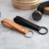 Llavero Creativo Hecho a Mano de Cuero PU Llavero Estilo Vintage Accesorios para Bolsos Llavero Correa de Cuero