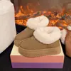 Botas de Nieve Peludas con Suela Gruesa para Mujer, Zapatos de Algodón Forrados de Polar, Nuevos Zapatos de Invierno para Mujer 2025, Mocasines de Caña Baja Engrosados
