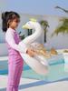 Amazon Lantejoulas Cisne Bebê Anel de Assento Espessado Anel de Natação Infantil Assento Inflável Espessado Barco de Sentar na Virilha