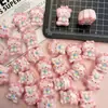 Mini Conejo Oso de Dibujos Animados Resina DIY Pegamento de Crema Pasador Diadema Accesorios de Joyería Hebilla de Zapato Imán de Refrigerador Material