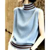 Nuevo Suéter de Punto sin Mangas Estilo Coreano Otoño/Invierno 2026 para Mujer, Estilo Casual a la Moda, Rejuvenecedor, Elegante Top Suéter para Ir al Trabajo