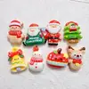 2026 Nuevo Papá Noel Muñeco de Nieve Cascabeles Accesorios de Resina Set Navideño diy Accesorios de Pegamento de Crema Funda de Teléfono