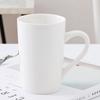 Caneca Cerâmica Escandinava Folha Verde Criativa com Tampa Caneca de Café Caneca de Chá Presente Pode Adicionar Logo Atacado Porcelana Branca