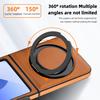 Funda para Teléfono Plegable Samsung Z Flip8 Yashi con Soporte Magnético, Cubierta Protectora de Cuero Antigolpes para Z Fold8/7