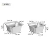 Bacia Quadrada de Aço Inoxidável para Atacado, Escorredor Quadrado, Bandeja Quadrada para Buffet, Bacia para Lavar Vegetais, Bacia de Escorrer, Cesta
