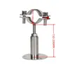 Abrazadera de Tubo Ajustable de Acero Inoxidable 304 con Base, Soporte Telescópico para Tubo, Soporte para Tubo, Abrazadera de Tubo, Sujetador de Tubo