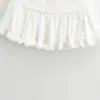 Faldas Modernas Europeas y Americanas para Mujer, Faldas Blancas con Adorno de Encaje, Faldas Largas de Cintura Alta Estilo Ballet, Minifaldas de Encaje Esponjosas