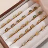 Novos Brincos Redondos com Strass Micro-Incustado, Brincos, Formas Geométricas, Brincos Banhados a Ouro 18K em Aço Inoxidável, Joias para Orelhas