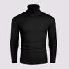 Comercio Exterior Transfronterizo Otoño e Invierno Nuevo Cuello Alto Raya Vertical Camiseta Base Joven y Mediana Edad Forrado de Felpa Moda Coreana Suéter Cálido