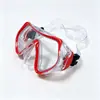 Especial para adultos transfronterizos máscara de buceo borde rojo cristal templado máscara de snorkel equipo para jugar en el agua natación en la playa