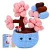 Paquete de Materiales de Crochet Más Vendido de Amazon Serie de Plantas Adornos de Flores en Maceta Regalos Soporte Dropshipping