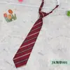 Nueva Corbata JK Fresca de Primavera/Verano para Hombre y Mujer con Rayas Diagonales Estudiante Escolar Cremallera Corbata Perezosa Venta al por Mayor