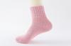 Calcetines de lana gruesos y cálidos de color sólido para mujer, calcetines retro de estilo étnico para dama al por mayor [una generación]]