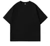 Camiseta de Manga Curta 100% Algodão 300g para Homem, Corte Solto, Tamanho Grande, Camiseta Básica para Casal, Estilo Tendência para Casal 300g, Gola Redonda