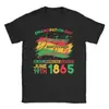Camiseta Negra para Hombre Festival de Junio Historia Negra 19 de Junio de 1865 Camiseta Interesante Camiseta de Manga Corta