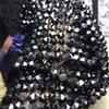 Cor natural olho obsidiana ouro Yaoshi diamante corte cadeia longa corte diamante semi-acabado DIY contas soltas atacado