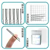 Pinza para el Cabello en Forma de U para Peinados de Moño, Set de Lujo en Caja para Maquillaje de Estudio Fotográfico, Pasador en Forma de U, Pinza Accesorios para el Cabello