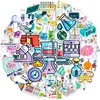 50 Pegatinas de Educación Científica Experimental Dibujos Animados Equipo de Química Laboratorio Pegatinas Científicas Personalizadas Amazon Transfronterizo