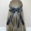 Pinza para el pelo con lazo de cinta de bailarina, tocado de princesa súper etérea, dulce, lindo, elegante, pinza superior, accesorios para el cabello