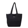 Bolsas para Mulheres 2025 Outono e Inverno Nova Bolsa Tote de Algodão de Grande Capacidade Estilo Coreano Simples Leve Bolsa de Ombro