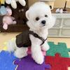Chaleco de Trabajo para Perro Otoño e Invierno Vintage Maillard Sin Mangas Exquisito Uso Teddy Schanery Oso Traje para Mascota